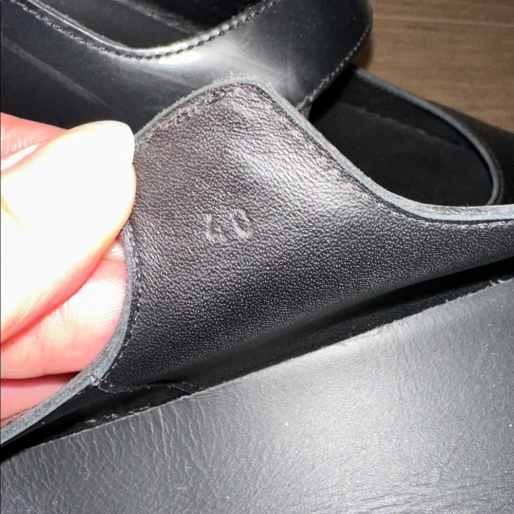HERMES Calfskin Hoxton Black Oxford Platform MaryJanes size 40 - Picture 9 of 9